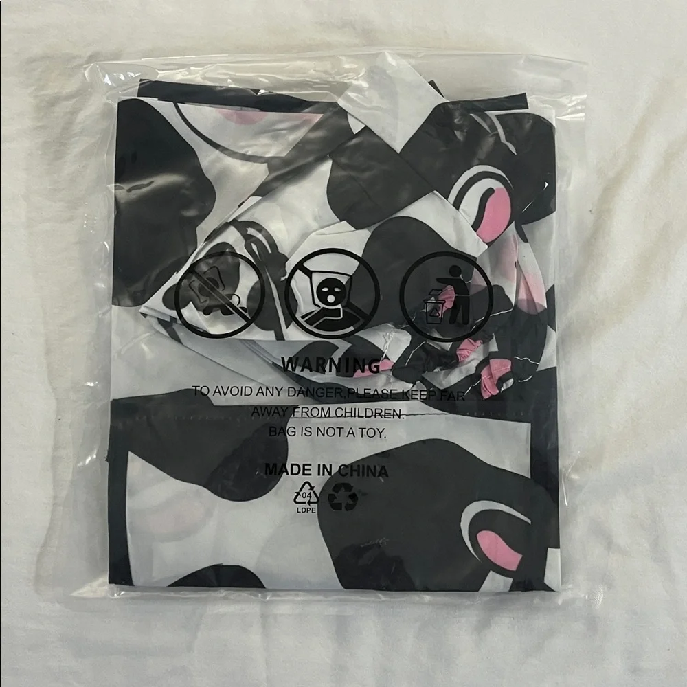 Kids 4 Pc Cow Print Apron and Chef Hat Set